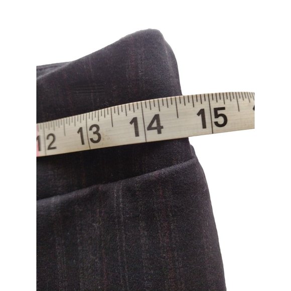 Lena Gabrielle Pants Womens 6 Cropped Stretch Striped Straight Fall Office Workw - Picture 5 of 10